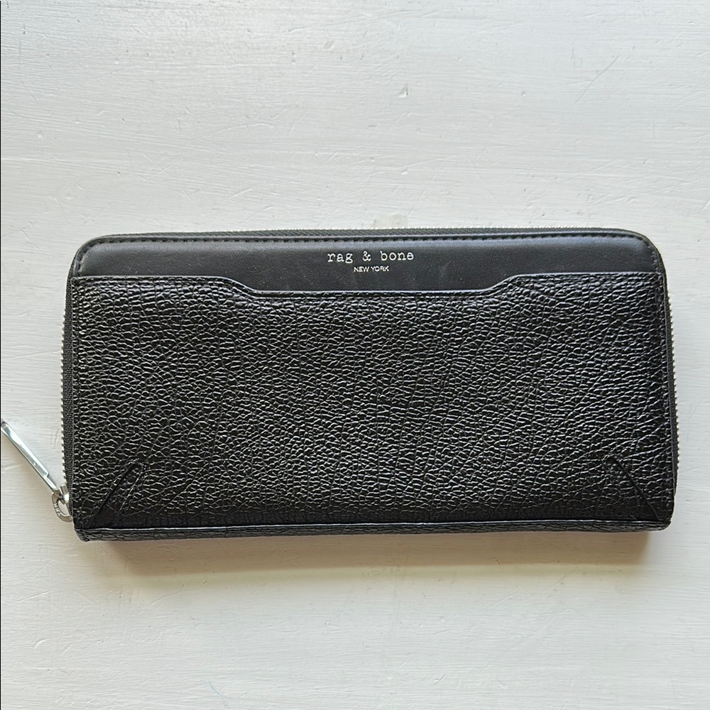 Rag & Bone Black Leather Wallet